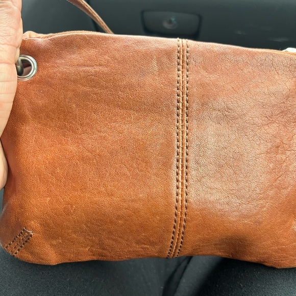 Fossil long live vintage weathered leather brown crossbody bag - Picture 5 of 10